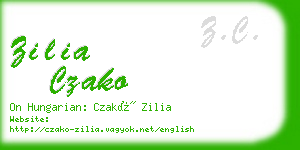 zilia czako business card